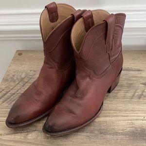 Tecovas, The Penny; Calfskin Cowgirl Bootie
